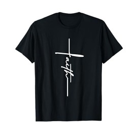Faith Cross Spiritual Jesus Christian Religious Pastor Gift Maglietta