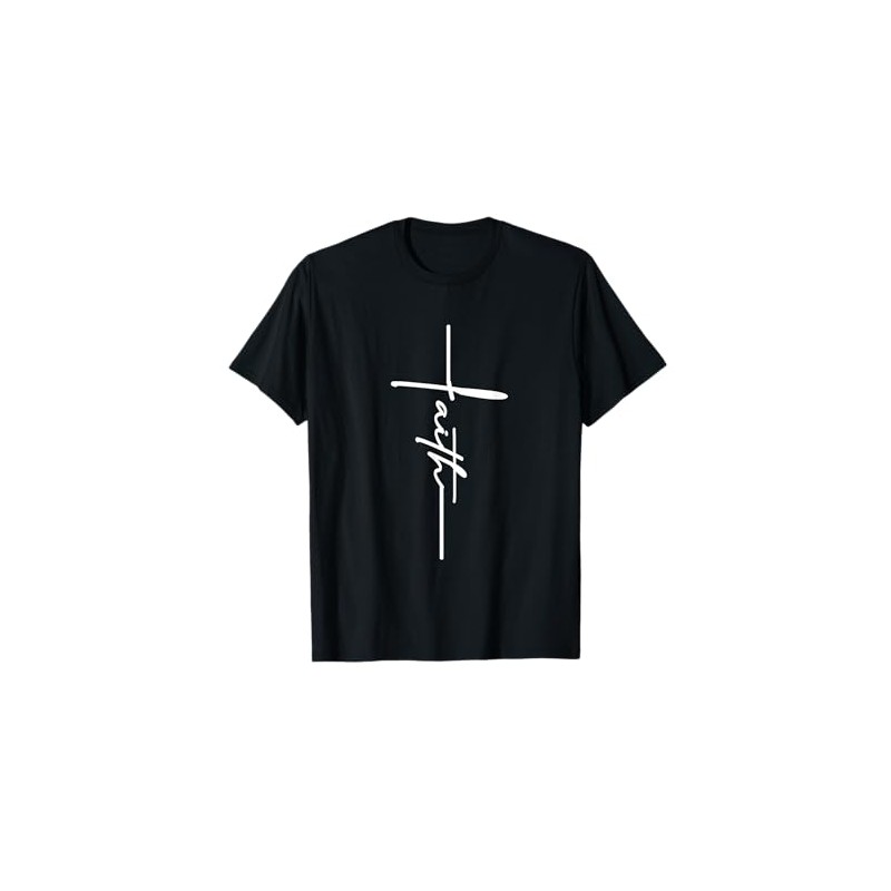 Faith Cross Spiritual Jesus Christian Religious Pastor Gift Maglietta
