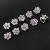 20 Pcs Mini Rhinestone Flower Hair Clips Small Pearl Hair