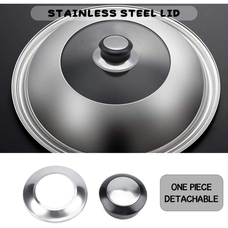 DreamAug 2-Pack Universal Pot Lid Handles – Heat-Resistant Bakelite &
