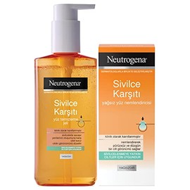 neutrogena sivilce karşıtı temizleme jeli 200 ml+nemlendirici (50 ml)