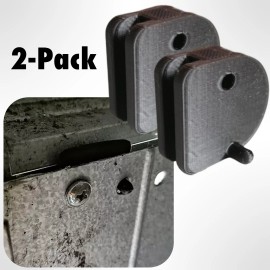 3DEXCEL 2 Metal Shed Replacement Door Slides Compatible with Yardmaster Outsunny