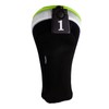 Andux Golf 460cc Drivers Club Head Covers Short Neck Green