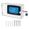 Thermostat Lock Box with 2 Keys Universal Clear Acrylic Plastic