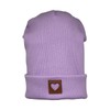 Smarilla Beanie Hat Girls Women Children Transition Hat Ribbed, lilac