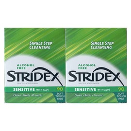 Stridex 스트라이덱스 센시티브 패드 90매 2개 / 써클 Stridex Sensitive Pads 90 Sheets 2 Pack / Circle
