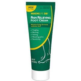 MagniLife DB Pain Relieving Foot Cream, 8 Oz Tube, Calming Relief for Burning, Tingling, Shooting & Stabbing in Feet & Legs, Moisturizing & Hydrating Foot Cream Suitable for Diabetic & Sensitive Skin