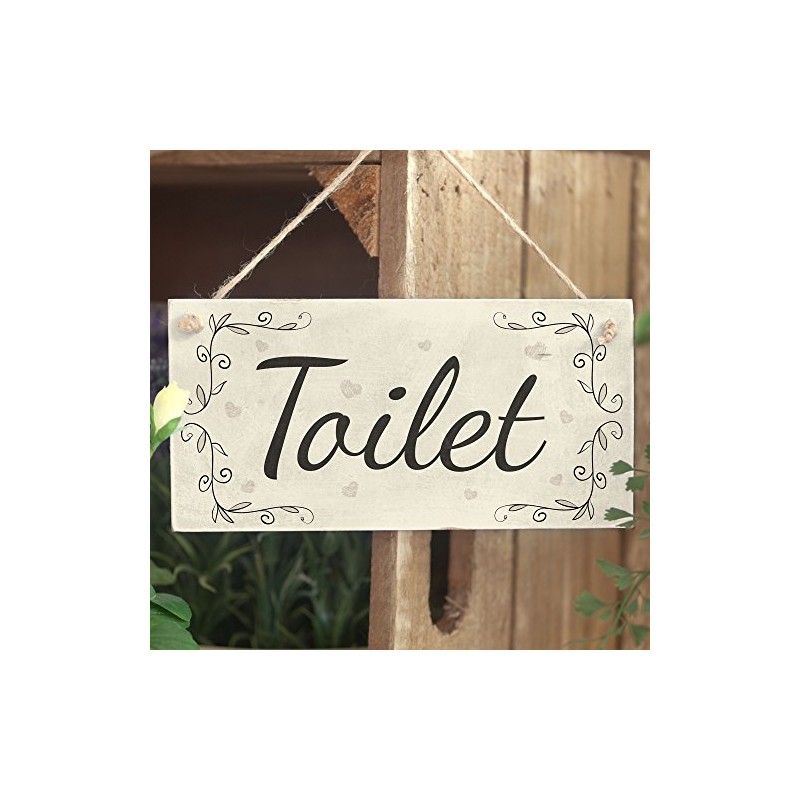 Toilet - Handmade Shabby Chic Wooden Sign/Plaque