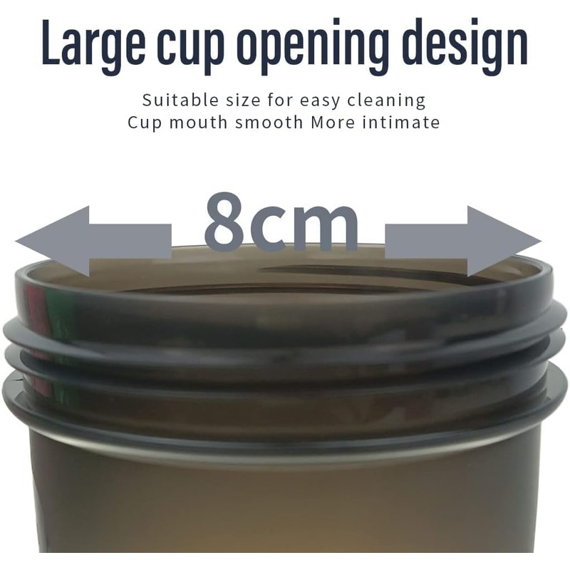 KHAOP Protein Shaker Bottle 400 ml with Stainless Steel Mixing