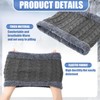 Fourluoo 4 Pcs Winter Knitted Scarf for Men Women Neck