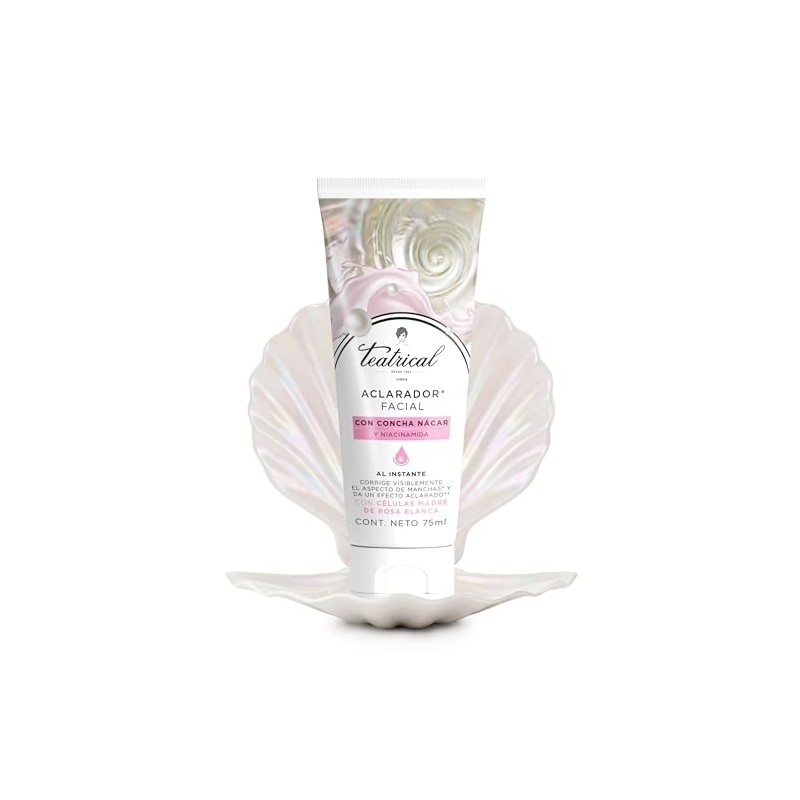 Teatrical Aclarador Facial Corrige Visiblemente Aspecto Manchas Efecto Aclarado Concha