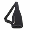 Small Chest Bag Black Color Oxford Fabric Sling Backpack with