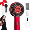 Red Hair Massager, Scalp Massager, Multi-Function Electric Scalp Massage Comb