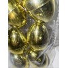 Greenbrier Metallic Gold Fillable Plastic Easter Eggs 6/Pk NEW IN