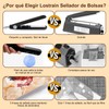 Sellador de Bolsas Plásticas, Lostrain Máquina Selladora Portátil para Alimentos,