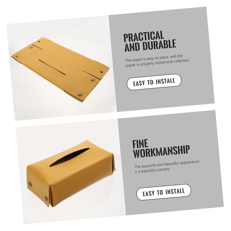 CAXUSD Practical Box Tissue Lightweight Tissue Storage Supply for Home