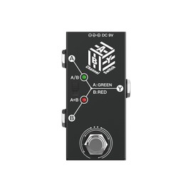 ABY Box Line Selector,SHUAIGUO Guitar Pedals ABY Box Line Selector AB Switch Mini Guitar Effect Pedal Bidirectional Transmission Metal Casing Anti-slip Support A/B or A and B Modes