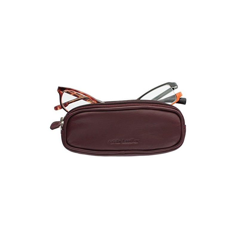Ashlie Leather Double Spectacles Case 4301_21 Mulberry