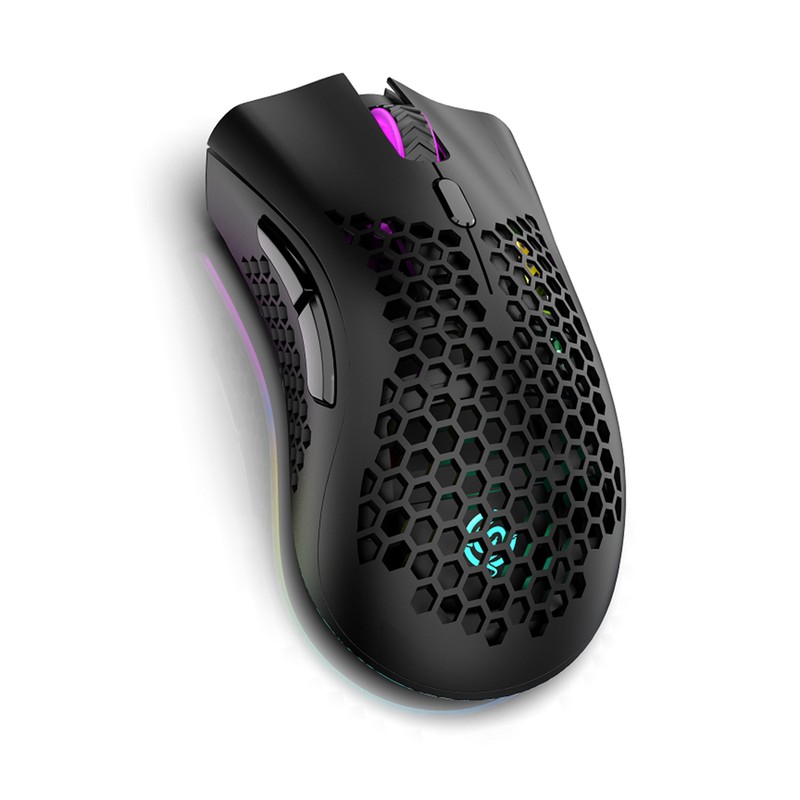 2.4G Wireless Gaming Mouse Rechargeable Mouse with RGB Light Effect