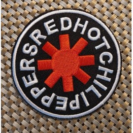 Unbranded Red Hot Chili Peppers round (band) Embroidered Patch Iron-On Sew-On US shipping