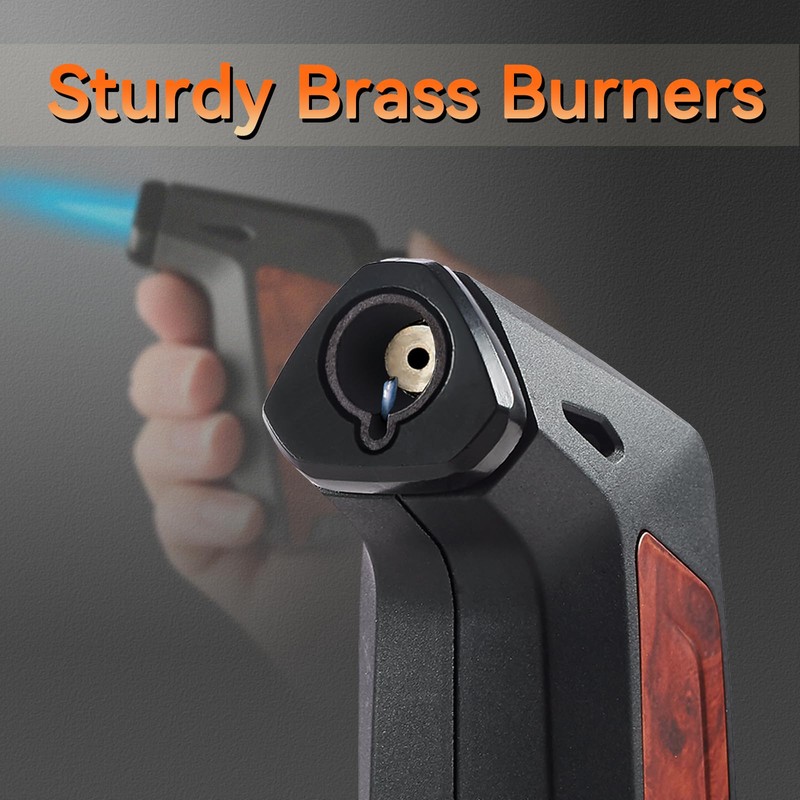 2 Pack Torch Lighter, Zoocura Single Jet Flame Butane Lighters