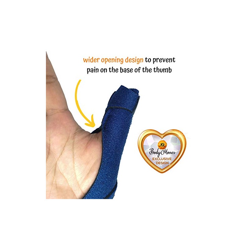 BodyMoves New Thumb Splint Brace Plus Finger Hot and Cold