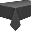 Home Direct Extra Large Rectangular Fabric Tablecloth 140x240cm 55"x94" Grey