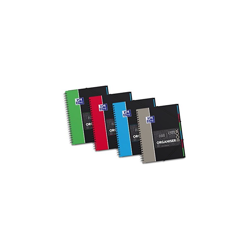Oxford Student College Notepad "ORGANISERBOOK", A4+, Squared Pack of 1