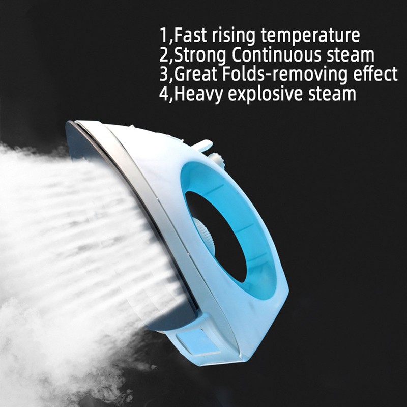 Steam Iron 1200W Fast Heating Continuous Spray Function Wet and