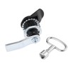 Zinc Alloy Cam Black Lock with Triangle Keys Mailbox Drawer
