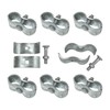 Aiwaiufu Kenall Kennel CLAMPS: Chain Link Fence Pipe Saddle Clamp,