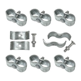 Aiwaiufu Kenall Kennel CLAMPS: Chain Link Fence Pipe Saddle Clamp, 1-3/8"