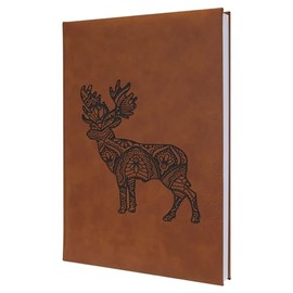 Deer with Mandala Antlers Notebook - Embellished Artwork Ideal for Wildlife Enthusiasts and Nature Lovers