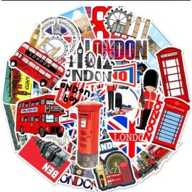 Unbranded 10pcs Great Britain-London Stickers- Scrapbooking, Journaling, Crafts-