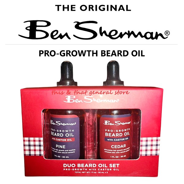 Ben Sherman 2PK Ben Sherman Beard Oil Set PINE &
