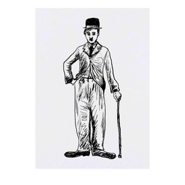 Azeeda Large 'Charlie Chaplin' Temporary Tattoos (TO00020591)