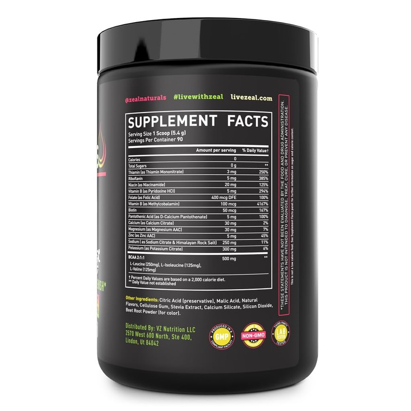 Zeal Electrolyte Powder - 90 Servings | Keto Electrolytes Powder