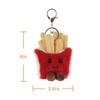 Apricot Lamb Fresh French Fries Soft Cuddly Keychain, Plush Toys