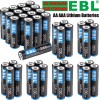 EBL 1.5V AA Lithium Batteries 3000mAh Constant Volt Double A