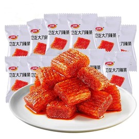 200g latiao Spicy Strip，latiao Neatly shaped Vegetarian Gluten Squares ，Chinese Snacks Spicy Flavour,latio，辣条