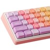 Tsungup MOA Profile Keycaps,PBT Cute Rainbow Candy Keycaps 126 Keys