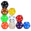 SmartDealsPro 10-Pack 20 Sided Dice D20 Polyhedral Dice for DND