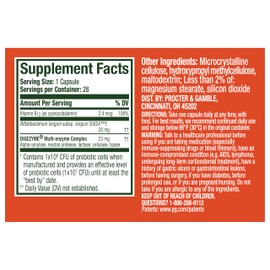 Align Probiotic Bloating Relief + Food Digestion, Probiotics for Women and Men, Promotes Digestive Health and Helps Support the Metabolism of Food,  Capsules (Packaging May Vary)