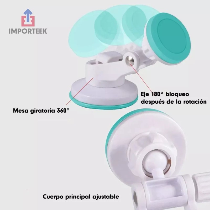 Importeek 25pz Soporte Celular Auto Ventosa Tablero Magnetico Iman 360