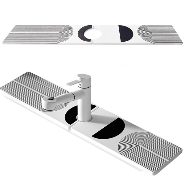 Kitchen Sink Splash Guard 60 x 10cm, Groove Faucet Mat