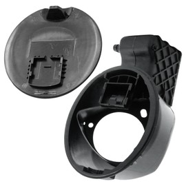 Saihisday 4L3Z-9927936-BA Fuel Filler Gas Cap Door Lid Housing and Door Cap Kit, Replacement for F Series 150 2004-2008, Replaces 924-801