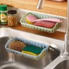 Calsgkspray Pink Multifunctional Drain Rack,Hanging Storage Rack Drain Rack Sink
