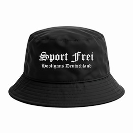 Sport Frei Anglerhut | Bucket Hat & Mütze im Fußball Ultras Style – Unisex Fischerhut für Stadion, Hooligans & Streetwear – Szene Accessoire für Männer & Frauen