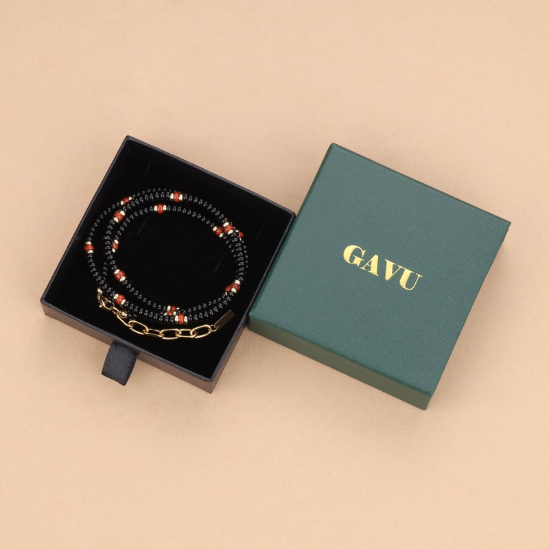 GAVU Gemstone Pearl Necklace for Men, Stone, No Gemstone