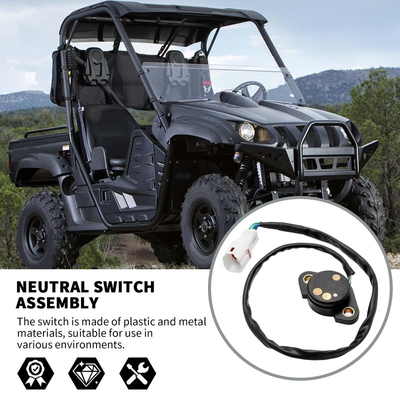 DUZFOREI 5KM-82540-01-00 Neutral Switch Assembly, Replacement for Yamaha Grizzly 660